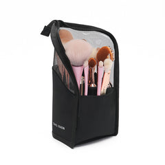 Makeup Brush Case Makeup Brush Holder Travel Waterproof Cosmetic Bag Stand-up Foldable Makeup Cup With Zipper