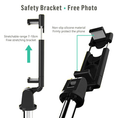 3-in-1 Universal Selfe Sick Tripod Stand For Cell Phone With Bluetooth Remote