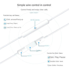 Lightning In-ear Headphones For IPhone14,13,12,11,7,8 Plus, XS, With Lightning Connector, IPhone Wired Earbuds, Built-in Remote Control To Control Music, Calls, And Volume