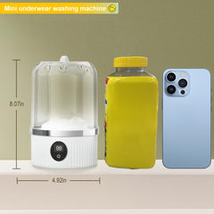 Underwear Washer, Portable Mini Washing Machine, Upgraded Mini Washings Machines, Rechargeable Cordless Washing-Machine, Laundry Cup For Bra, Underwear, Socks.