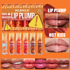 MLSMILE Lip Plumping Glaze Kit  6PCS Duckbill Applicators  Instant Volume   Hydration  K  Beauty Inspired Lip Treatment For Fuller Looking Lips