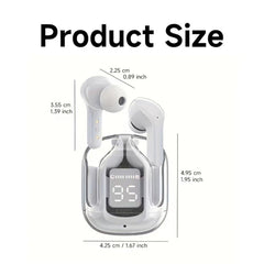 Bluetooth 5.3 Over-ear Headphones, Air31 True Wireless Stereo Hi-fi Sound Headphones, Nirkabel Headphones LED