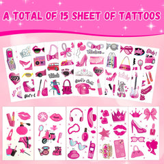 Temporary Tattoos For  Princess Birthday Kiss Tattoos Temporary For Kids Girl Woman  Party Supplies With A Makeup Case