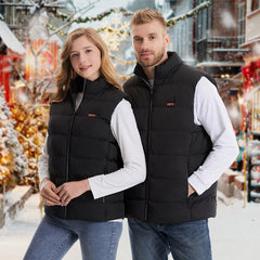 1Pc Heated Vest Men Women Heated Jacket With 23 Heating Zones 3 Heat Levels USB Powered Machine Washable For Winter Hiking Skiing Skating Outdoor Activities