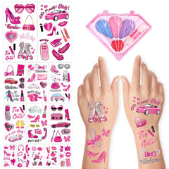 Temporary Tattoos For  Princess Birthday Kiss Tattoos Temporary For Kids Girl Woman  Party Supplies With A Makeup Case