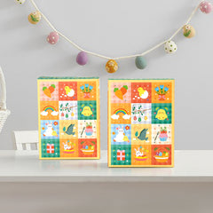 15 Pieces Spring Theme Party Favor Treat Boxes Cute Bunny Carrot Bird Pattern Candy Chocolate Box DIY Holiday Advent Calendar Gift Boxes For Spring Summer Birthday Tea Easter Party Table Decoration