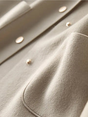 2025 New European And American Fashion Simple Women's Single Breasted High Texture Short Top