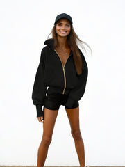 2025 New Women's Jacket, Zipper Closure, Hooded Collar, Essential Women's Coat For Autumn And Winter