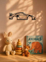 Race Car Metal Wall Art - High-Speed Kids Room Decor For Nursery Boys Bedroom