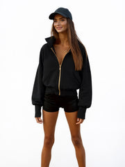 2025 New Women's Jacket, Zipper Closure, Hooded Collar, Essential Women's Coat For Autumn And Winter